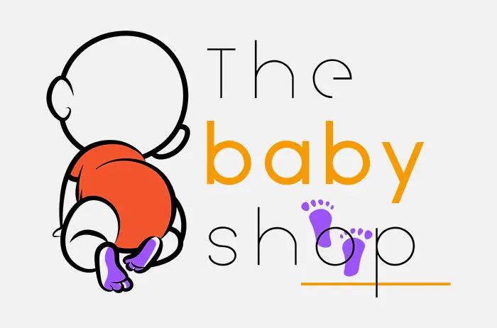 logo pour une boutique fictive de vente d'articles pour bébés